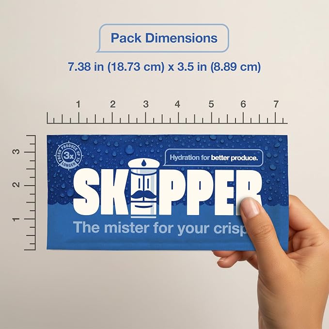 Skipper Fridge Hydration Pack | Keeps Vegetables & Herbs Fresh 3X Longer | - Image 4