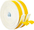 Yotache White Foam Seal Strips Tape 1" X1/8", High Density Closed Cell Foam by yotache