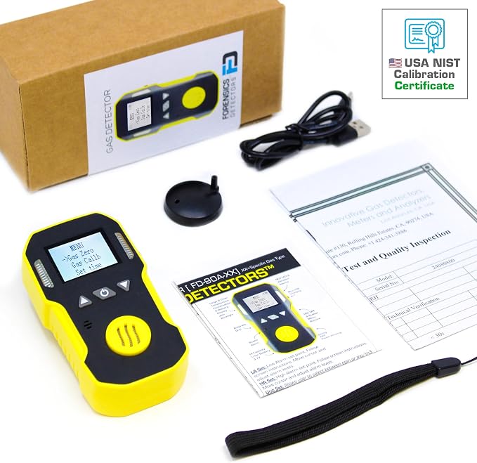 Oxygen Detector by Forensics | USA NIST Calibration & Certificate | Dust & - Image 6