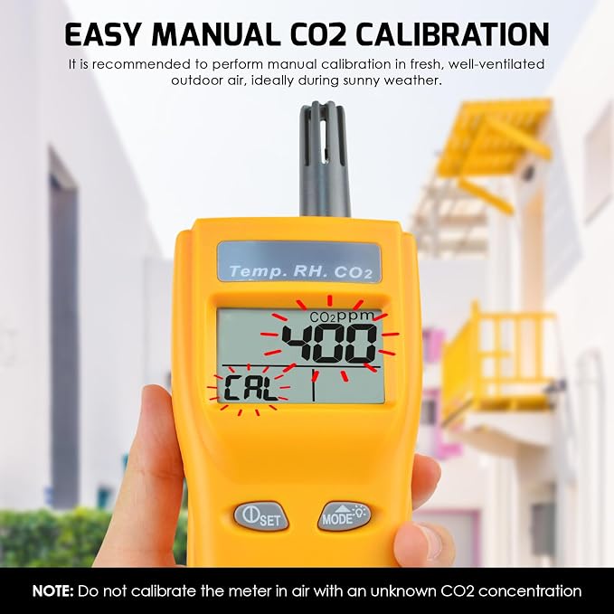 CO2 Meter Portable CO2 Detector Digital CO2 Monitor - Image 7