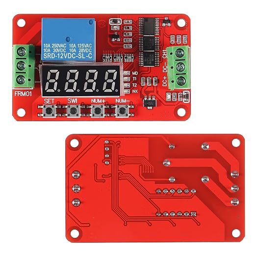 2pcs DC 12V FRM01 Timer Delay Relay Module Multifunction Infinite Loop Timing - Image 2