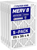 Filter King 20x30x4 Air Filter Dust & Allergy Control AC Furnace Filters by FilterKing