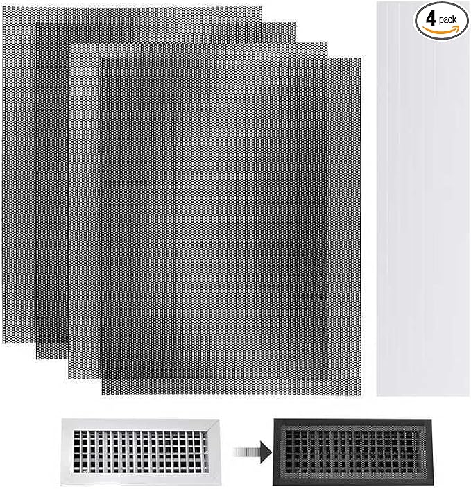 4 PCS DIY Magnetic Vent Covers-13.8" x 11.8" Customizable Air Register by Xiesaip