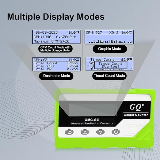 GQ GMC-SE Geiger Counter Radiation Detector Beta Gamma X-ray Portable Radiation - Image 3