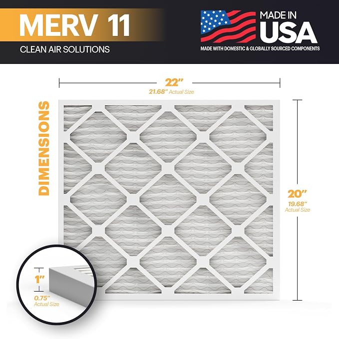 BNX TruFilter 20x22x1 Air Filter MERV 11 - Image 2