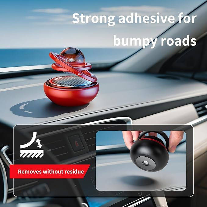 Kwak’s Solar-Powered Rotating Car Aromatherapy Auto-Spinning Ornament - Image 7