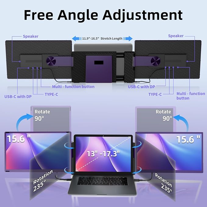 15.6" Laptop Screen Extender Monitor - Image 3