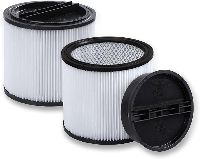 2 Pack Replacement for Shop Vac 90304 Standard Cartridge Filter Type U/X/W | by Diocent
