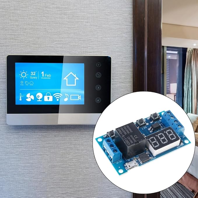 Two Mode Programmable Timers Relays Module LED Display Industrial Control 6 30V - Image 2