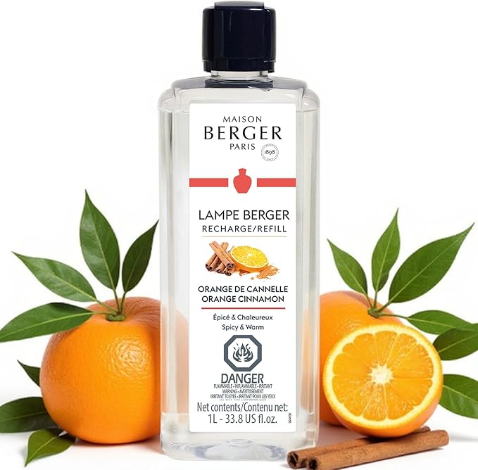 MAISON BERGER Lampe Berger Refill, 1 L, Helps Neutralize Odors, ~160 h by MAISONBERGER