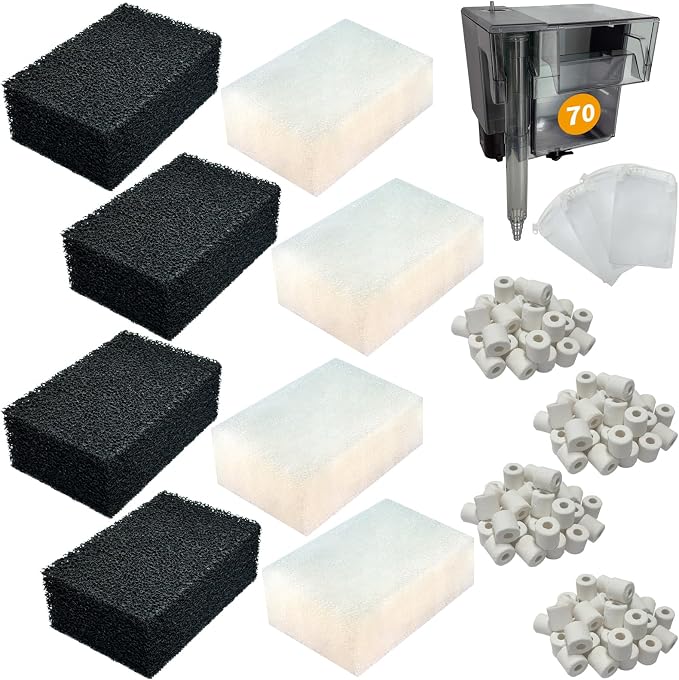 4 Set of Three-Stage Filtration Tank Filter Maintenance Kit, Replacement by BEAUFAN