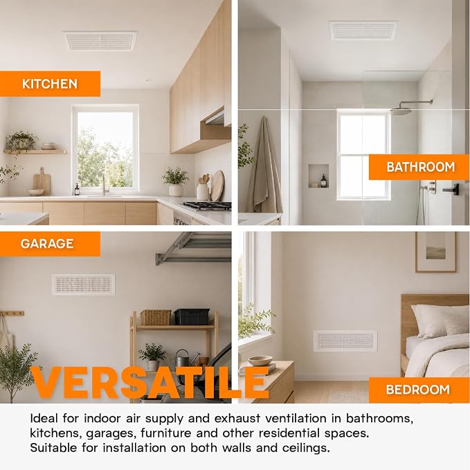 5" x 12" Inch White Vent Cover - Image 5