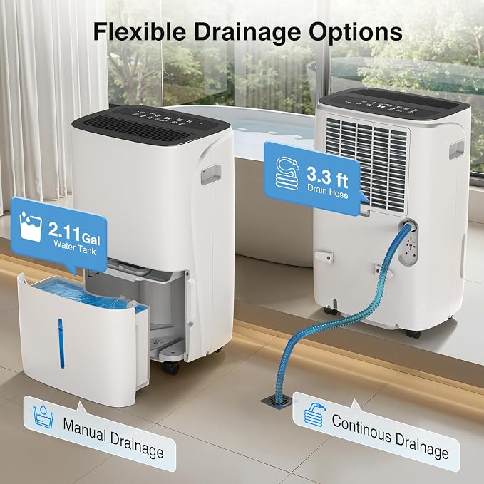 ZAFRO 7000 Sq.Ft Dehumidifiers for Home and Basement - Image 6