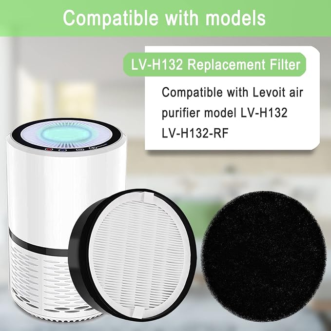 2 Pack LV-H132 Replacement Filter Compatible - Image 2