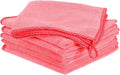 HARFINGTON 6 Pack Microfiber Cleaning Cloth, Rose Red by HARFINGTON