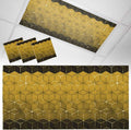 2x4 ft Fluorescent Light Cover for Ceiling Modern Yellow Gradient Geometric by Unknown