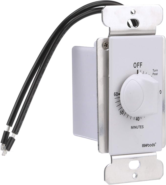 Woods 60 Minute Spring Wound Timer; White - Image 6