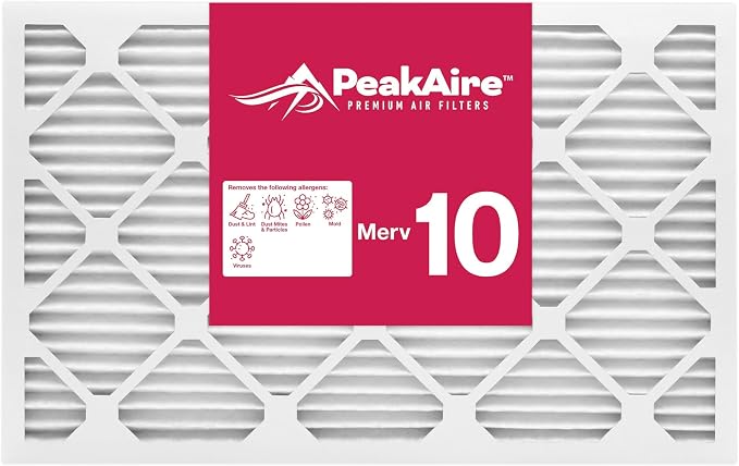 Merv 10 Standard 20" x 25" x 2" Air Filter by PeakaireFIlters