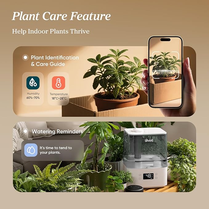 Levoit Humidifiers for Bedroom Large Room, 60H Runtime, Smart App | Top Fill - Image 4