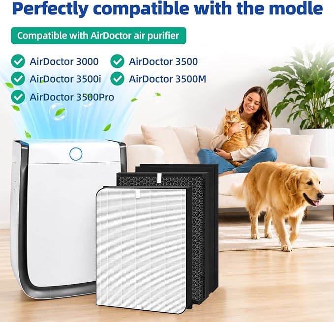 for AD3500 Air Purifier Filter Replacement Compatible - Image 2