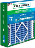 Filterbuy 24x25x5 Air Filter MERV 13 Optimal Smoke & Allergy Defense, by Filterbuy