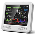 16-in-1 Air Quality Monitor 18Hr Battery 7" LCD CO2 PM2.5 TVOC AQI Alert by NowGetYourLife