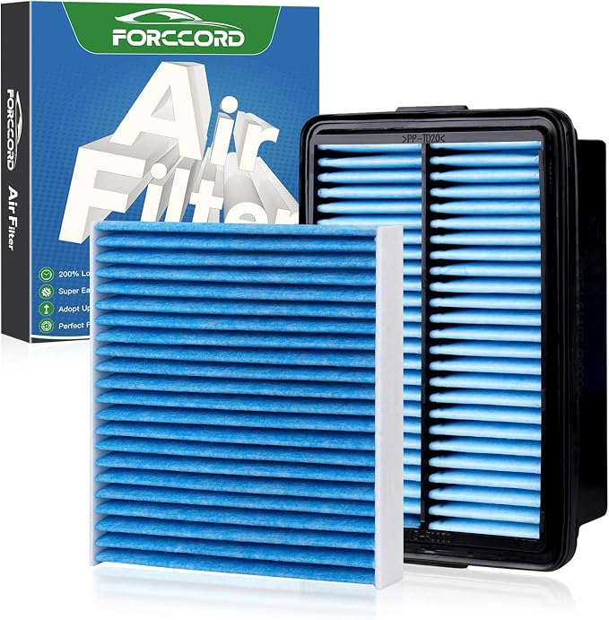 Cabin & Engine Air Filter Fits for Kia Forte 2019-2024, Forte5 2020-2023 by Forccord