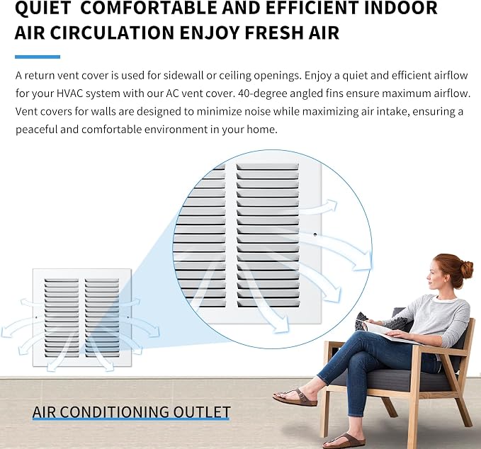 24×12 Return Air Grille Return Vent Cover - Image 7