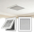 White Duct Opening Return Air Vent Cover, 12x20in Cold Air Intake Grille by Unknown