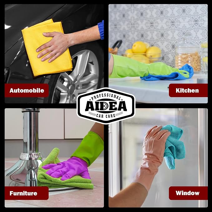 AIDEA Microfiber Cleaning Cloth 20PK, Microfiber Towels - Image 5