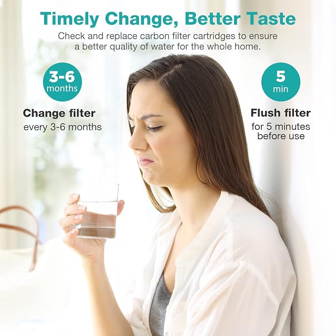 SimPure 5 Micron 10" x 2.5" Whole House Carbon Sediment Water Filter Cartridge - Image 8
