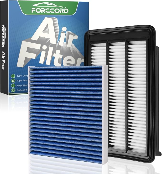 Cabin Air Filter and Engine Air Filter Fit by Forccord