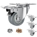 2" Swivel Plate Casters with Brake by CLOATFET