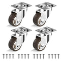 HOLKIE Caster Wheels 1.5 inch, Heavy Duty Furniture Casters Set of 4, Rubber by HOLKIEUSA