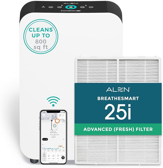 Alen 25i HEPA Air Purifier, Advanced Filter, Covers 800 Sq Ft | by AlenCorp