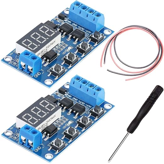 2 pcs DC 5V-36V Relay Module Digital LED Relay Board Trigger Cycle Switch Delay by DKARDU