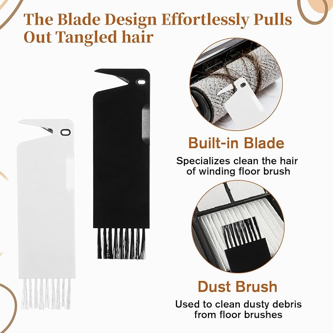 4 PCS Handheld Vacuum Cleaner Brush, Universal Dust Brush, 2 in 1 Vacuum Roller - Image 5