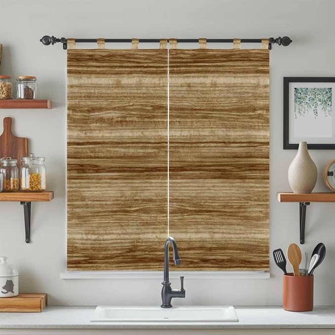 Vintage Western Living Room Curtains 84 Inch Length, Window Curtains Tab Top - Image 3