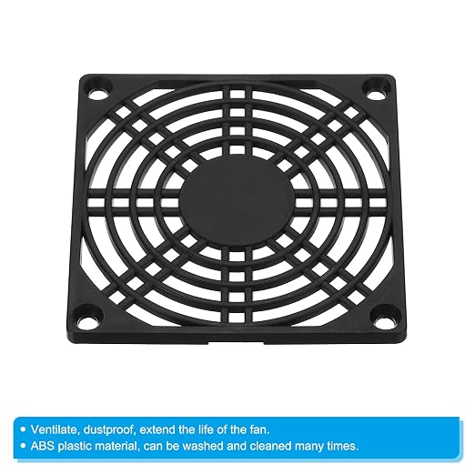 PATIKIL 80mm Fan Filter, 4 Pack ABS Plastic Ventilator Grill Protector Guard - Image 4