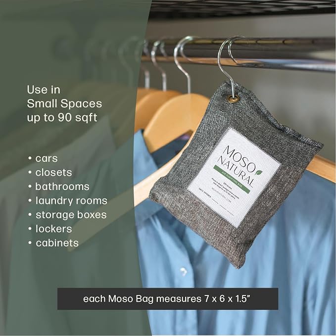 Moso Natural Air Purifying Bag 200g HGTV Editor's Pick | Premium Bamboo - Image 5
