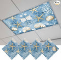4 Pack Summer Nautical Fluorescent Light Covers Conch Shell Starfish Ocean 4 x by Unknown