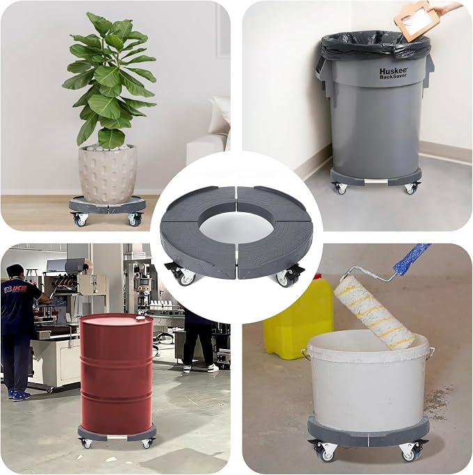 W B D WEIBIDA 2pk Trash Can Roller Base - Image 4