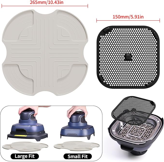 Silicone Mat for Ninja Crispi Air Fryer, Heat-Insulating Trivet for FN101 - Image 2