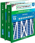 Filterbuy 24x24x5 Air Filter MERV 13 Optimal Smoke & Allergy Defense, by Filterbuy