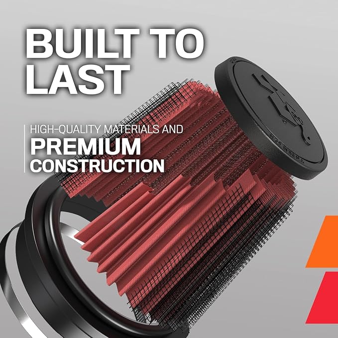 K&N High-Flow Original Lifetime Universal Clamp-On Air Filter: Premium - Image 5