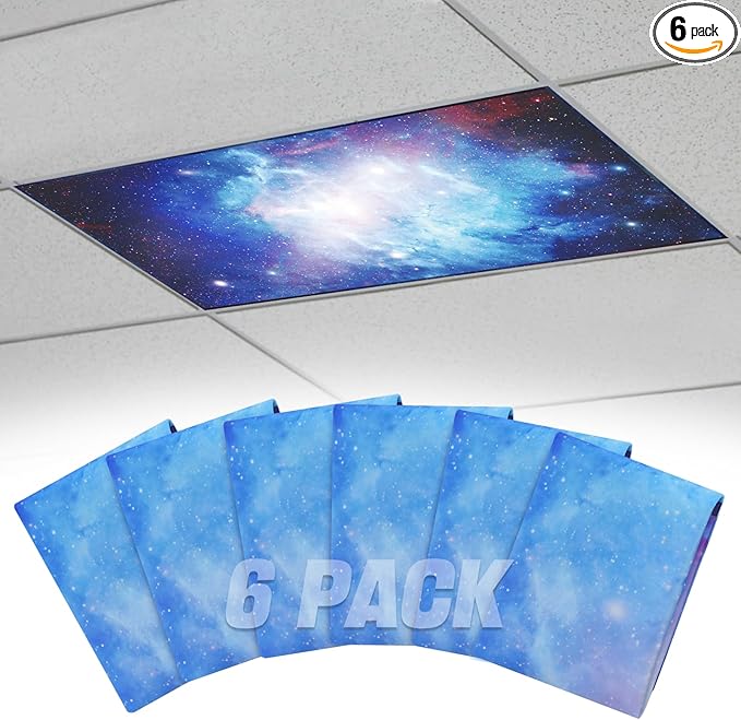 Fluorescent Light Covers with 10 Strong Magnets by Biubee