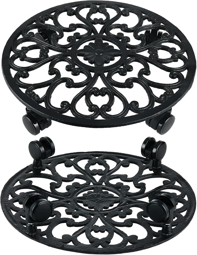 3 Packs 14 Inch Rolling Plant Stand - Image 7