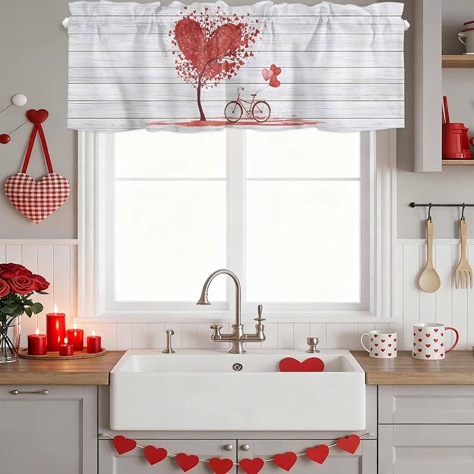 Valentine's Day Valance Curtains - Image 4