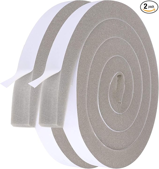 Air Conditioner Foam-2 Rolls, 1 Inch Wide X 3/4 Inch Thick Total 13 Feet Long by Futuwi