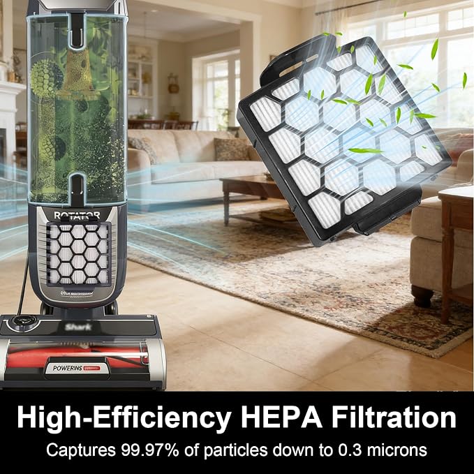 ZU102 Filters for Shark Rotator Pet Upright Vacuum ZU100 ZU102, Include 2 HEPA - Image 3